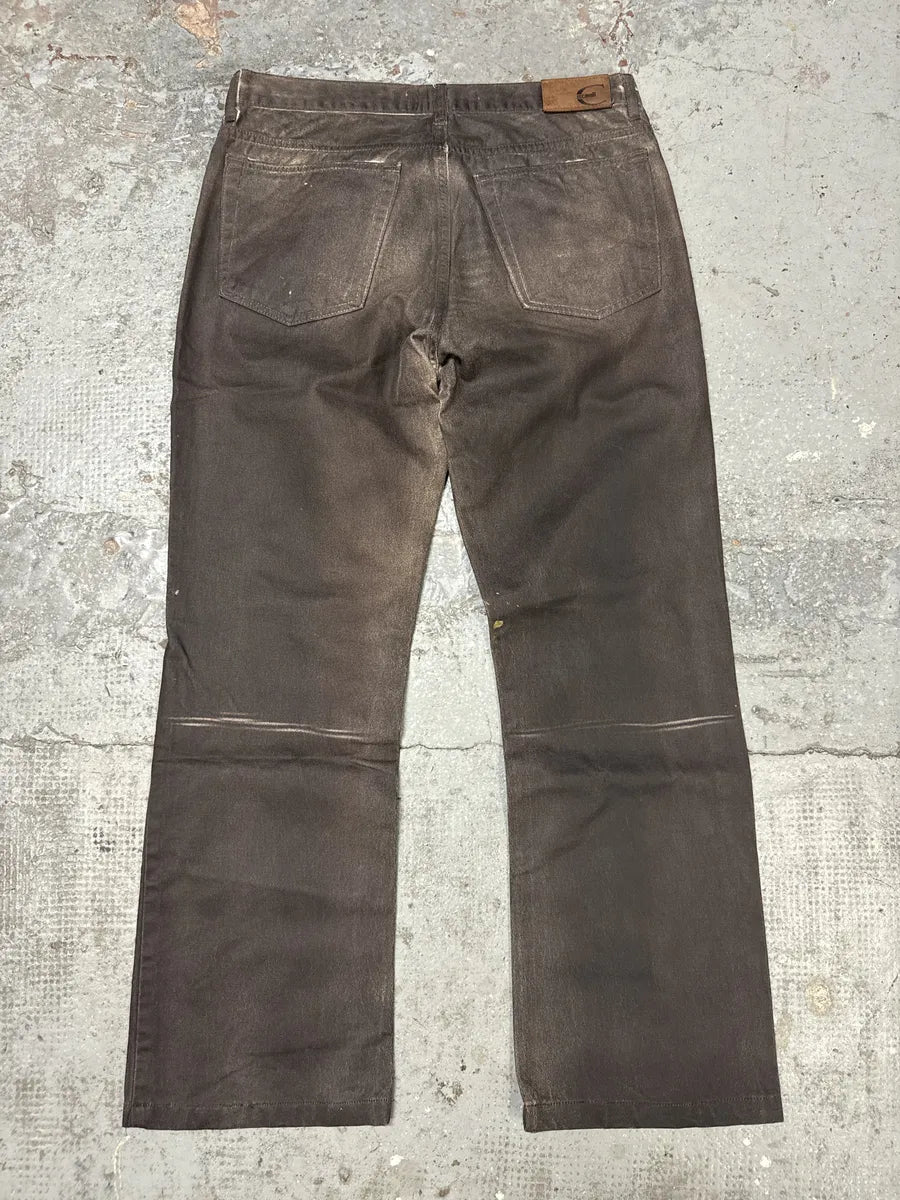 AW2003 Cavalli Brown Eroded Pants lfogXqE 4