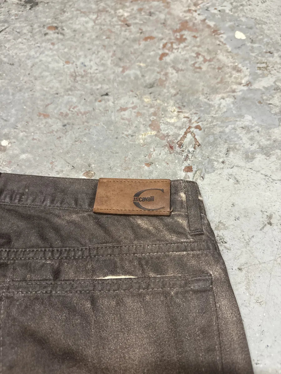 AW2003 Cavalli Brown Eroded Pants lfogXqE 5