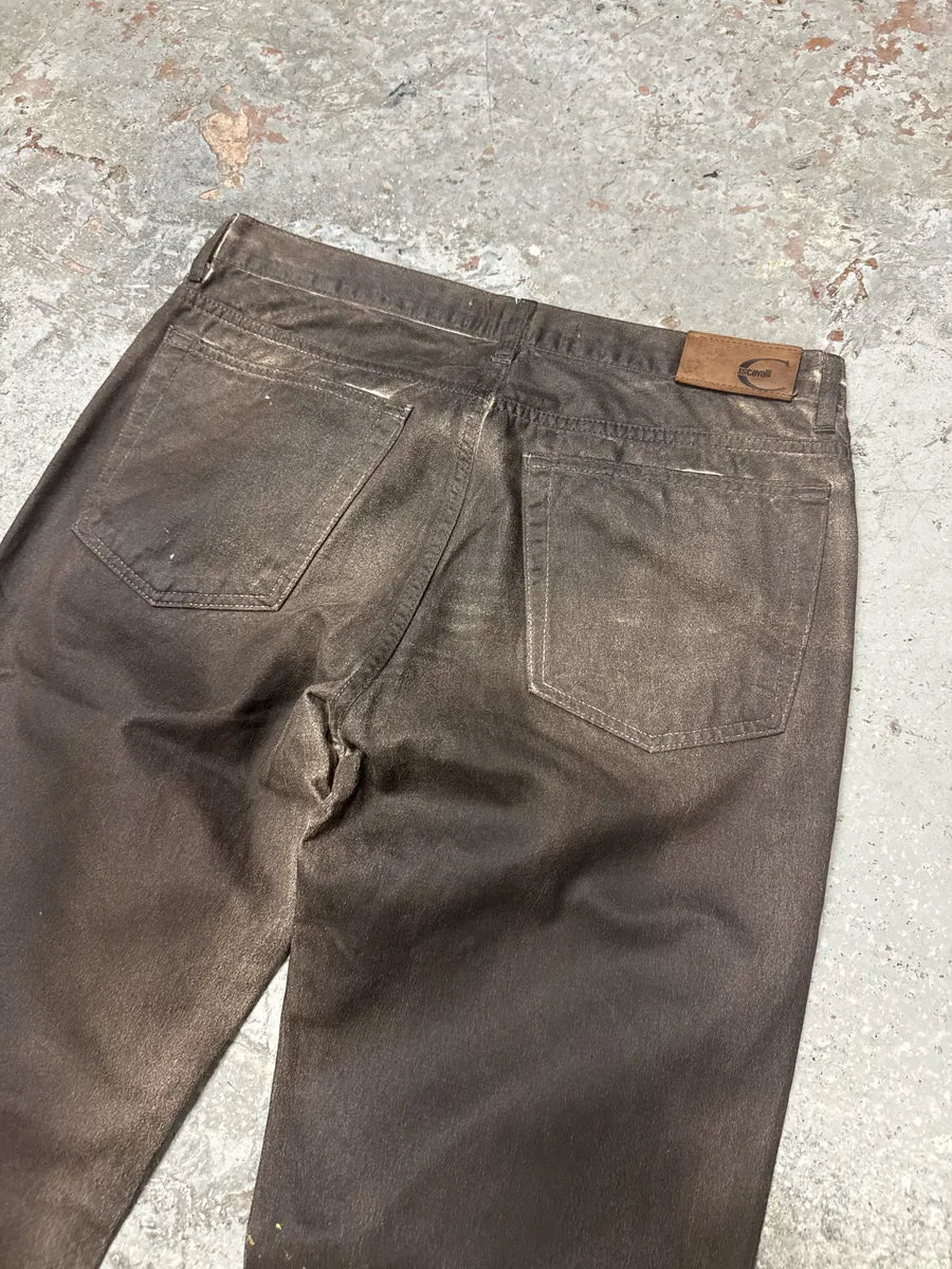 AW2003 Cavalli Brown Eroded Pants lfogXqE 6