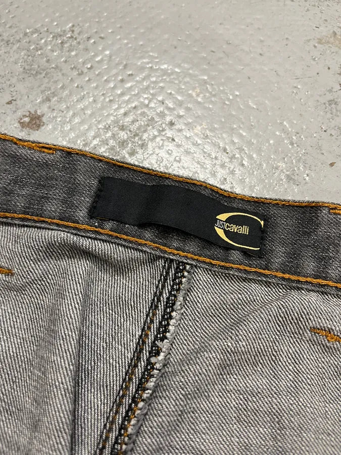 AW2003 Cavalli Cargo Grey Bootcut Denim Jeans dyOdJIM 10