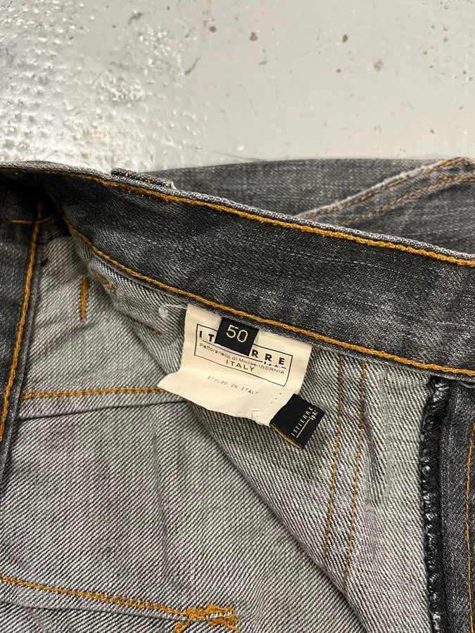 AW2003 Cavalli Cargo Grey Bootcut Denim Jeans dyOdJIM 11