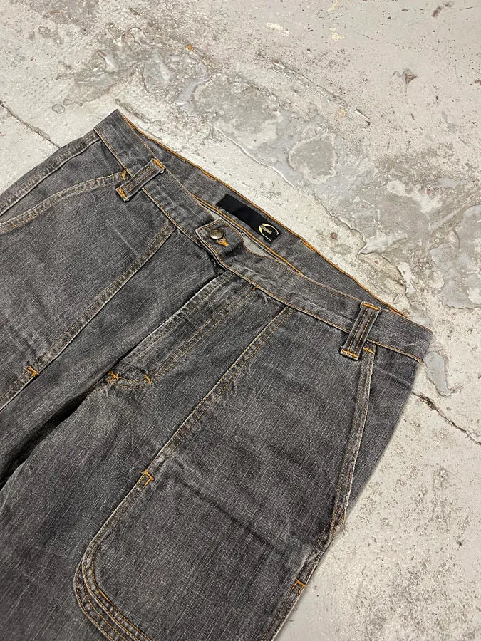 AW2003 Cavalli Cargo Grey Bootcut Denim Jeans dyOdJIM 5
