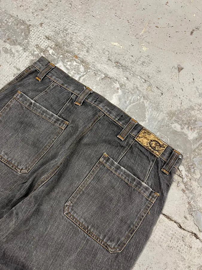 AW2003 Cavalli Cargo Grey Bootcut Denim Jeans dyOdJIM 7