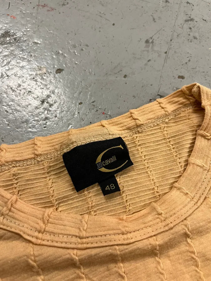 AW2003 Cavalli Floral Beige Tribal Paisley Longsleeve HdqudkA 8