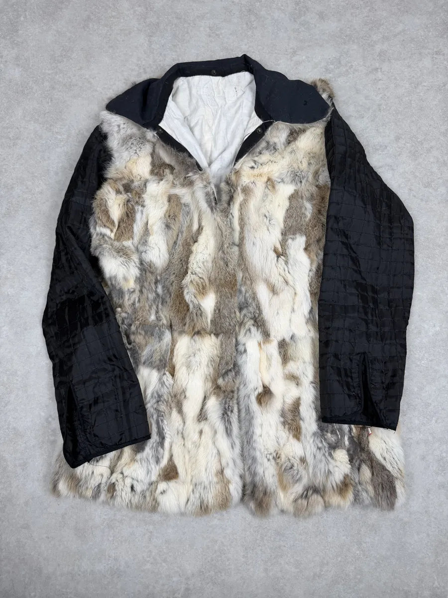 AW2003 Cavalli Fur Black Sleeves Jacket uSWHlqj 4