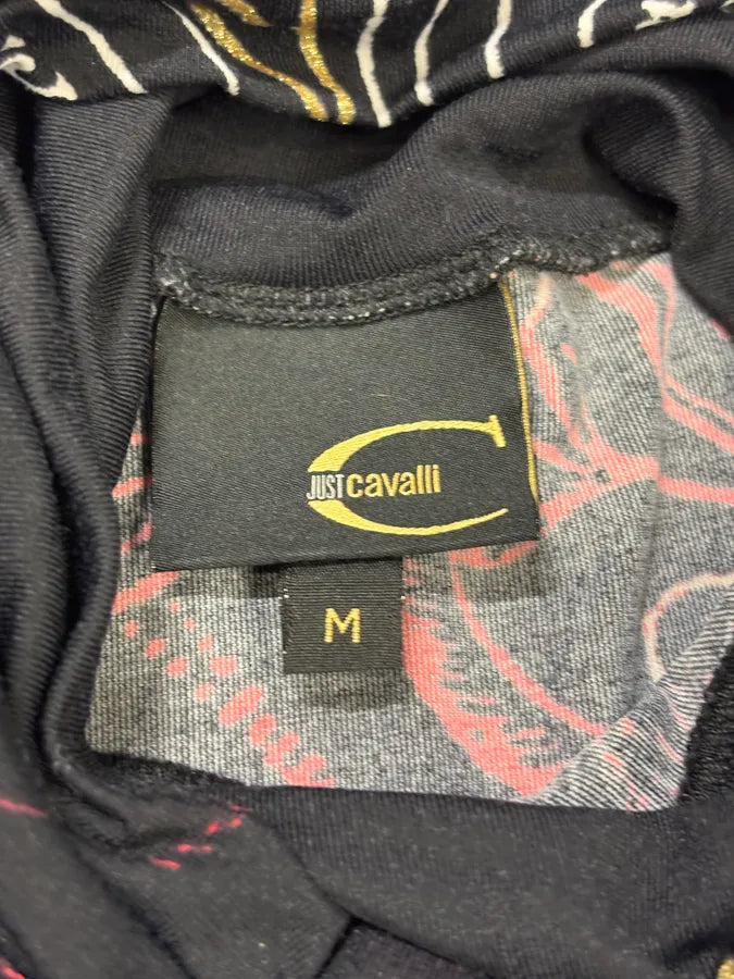 AW2003 Cavalli Galaxy Astro Black Turtleneck Top IXoDsTj 7