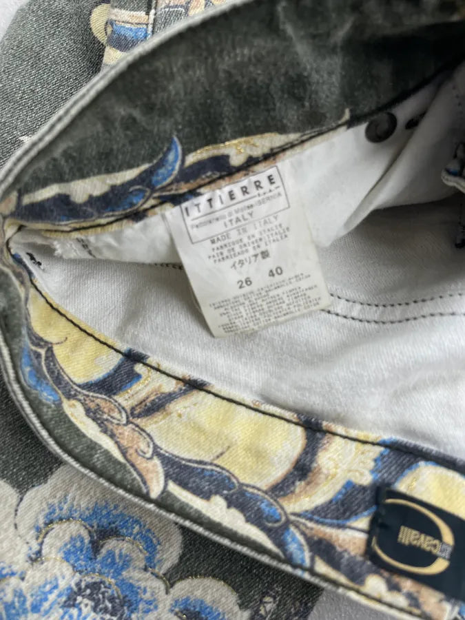 AW2003 Cavalli Grey Denim Asian World Flared Jeans KtPuJyD 8