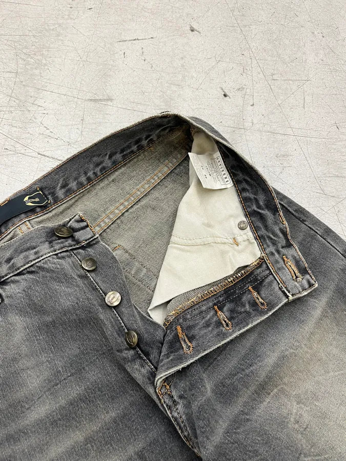 AW2003 Cavalli Grey Faded Denim Jeans WLfIxZg 10