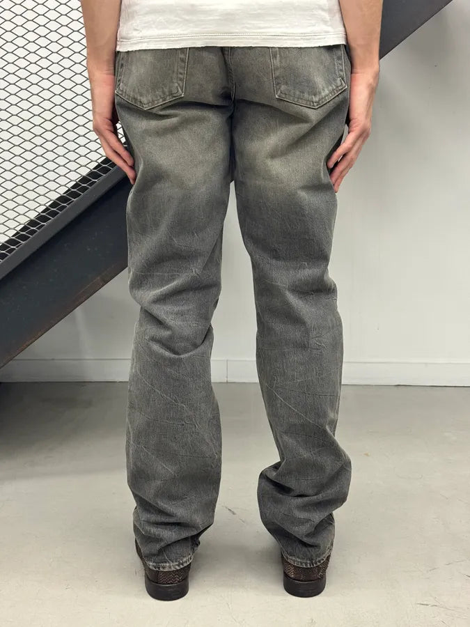 AW2003 Cavalli Grey Faded Denim Jeans WLfIxZg 2