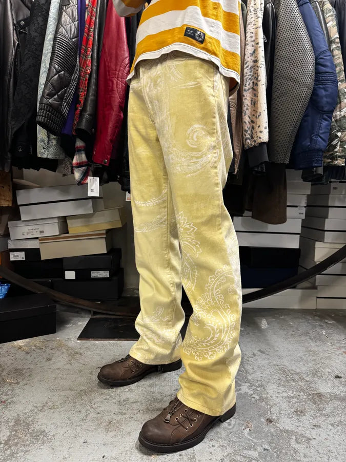 AW2003 Cavalli Light Yellow Astro World Tribal Pants gVJhTsy 2