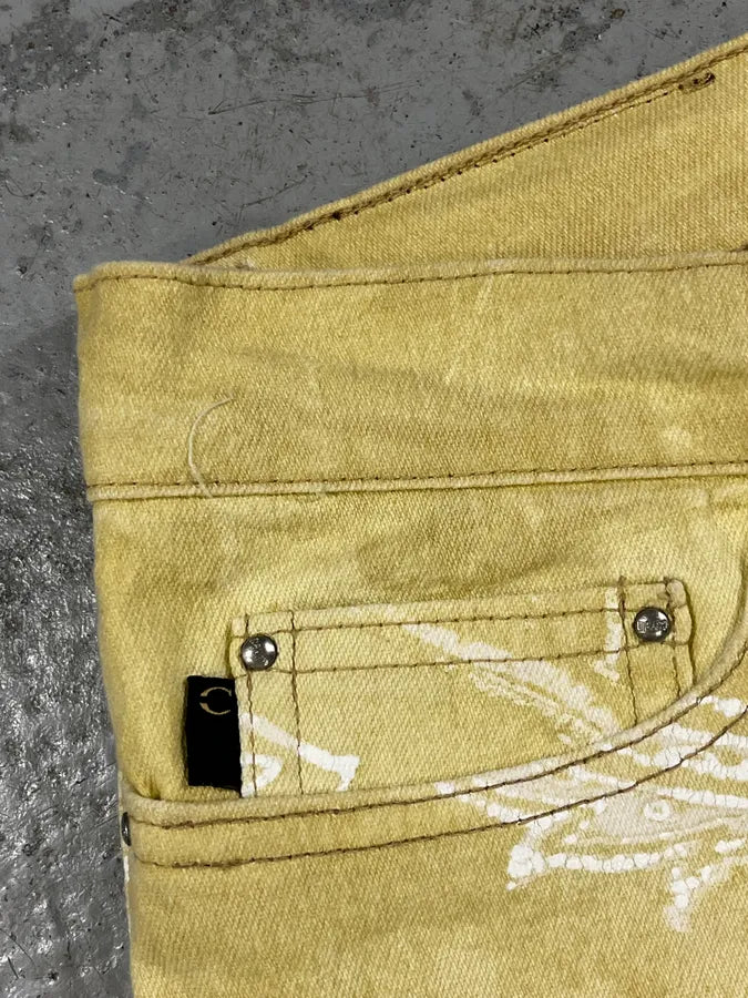 AW2003 Cavalli Light Yellow Astro World Tribal Pants gVJhTsy 9