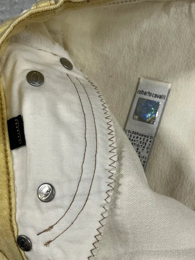 AW2003 Cavalli Light Yellow Astro World Tribal Pants gVJhTsy 11