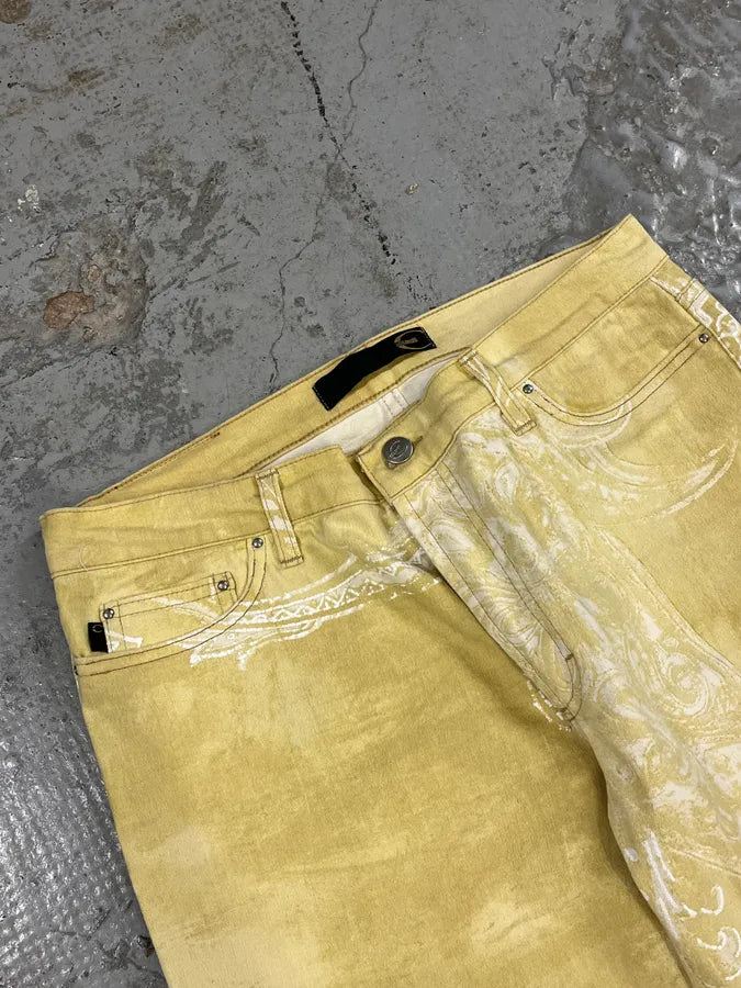 AW2003 Cavalli Light Yellow Astro World Tribal Pants gVJhTsy 5
