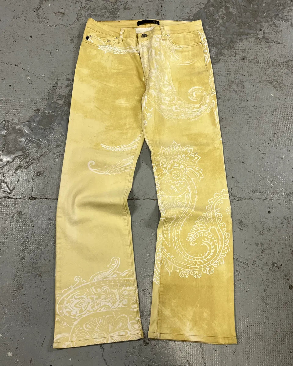 AW2003 Cavalli Light Yellow Astro World Tribal Pants gVJhTsy 0