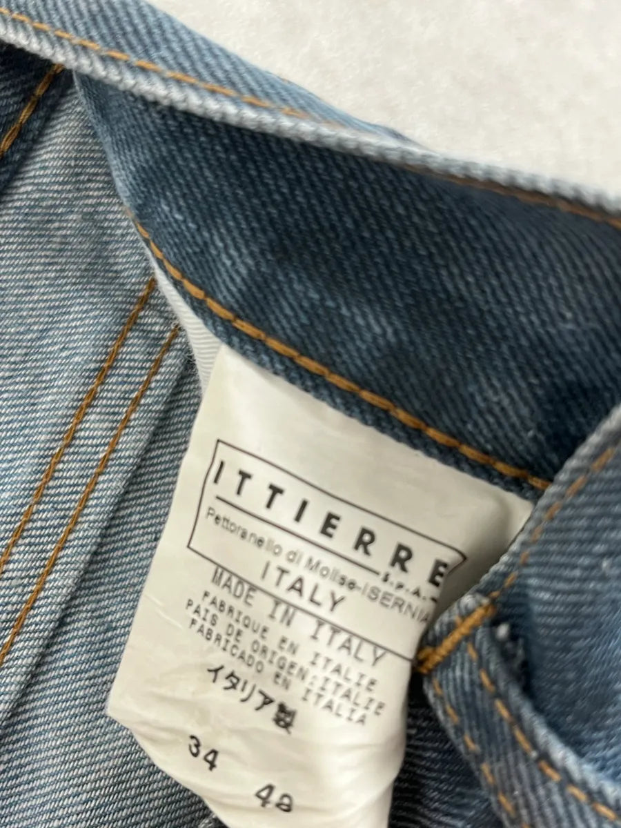 AW2003 Cavalli Navy Blue Faded Denim Cozy Jeans TtVhgMQ 10