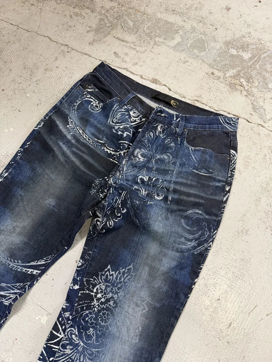 AW2003 Cavalli Navy Blue Presley Ocean Denim Jeans ulwoIoS 11