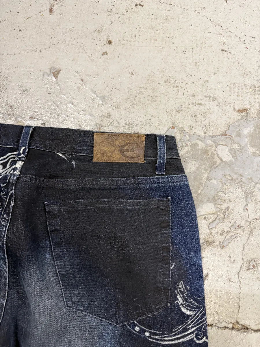 AW2003 Cavalli Navy Blue Presley Ocean Denim Jeans ulwoIoS 5