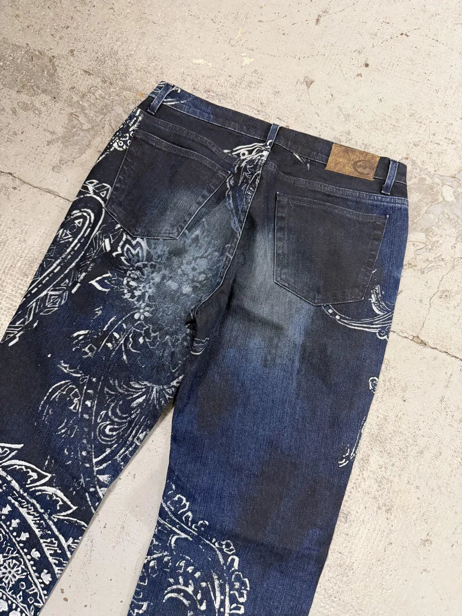 AW2003 Cavalli Navy Blue Presley Ocean Denim Jeans ulwoIoS 7