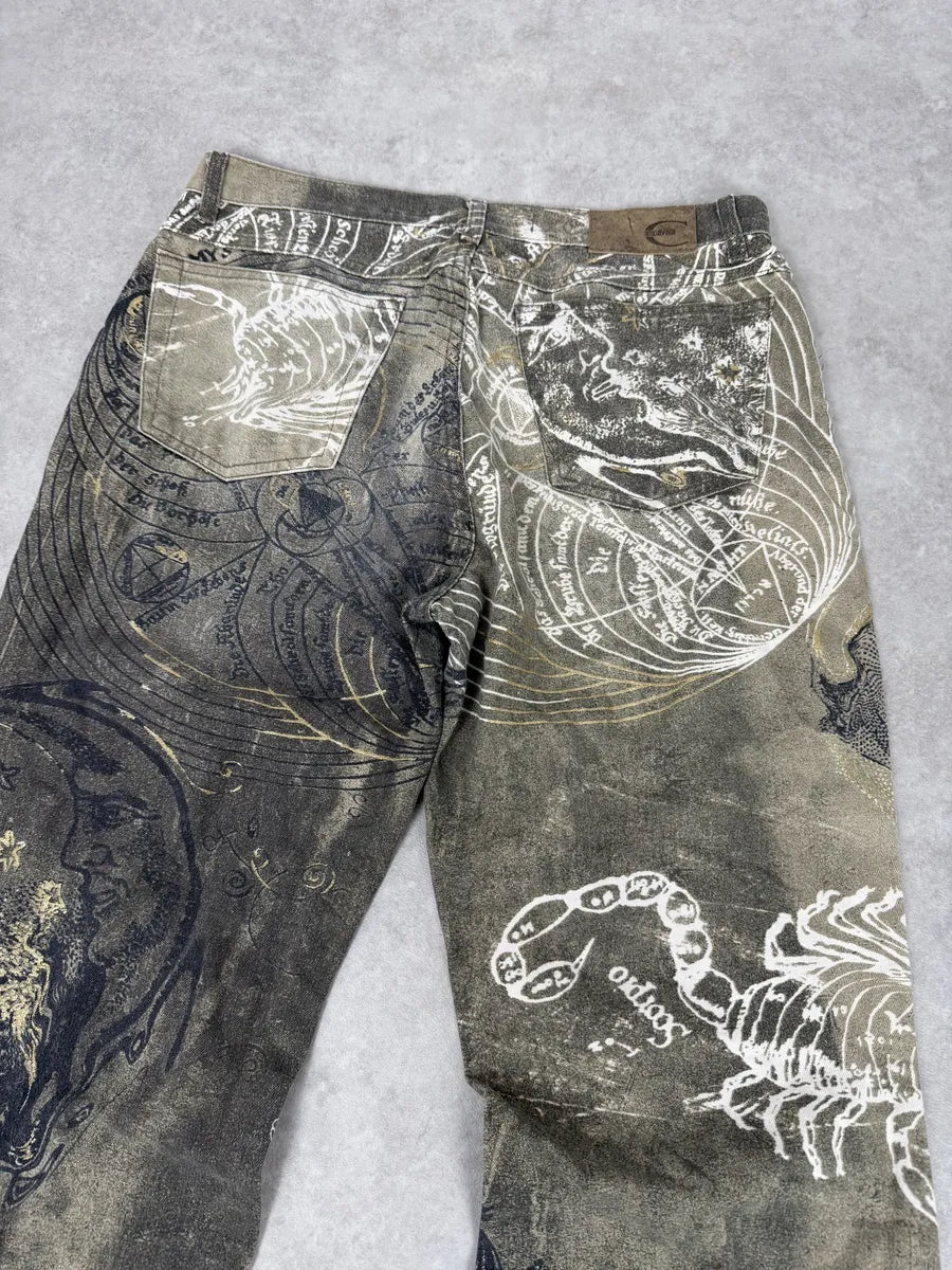 AW2003 Cavalli Olive Astro World Contemporary Pants fUqMJTm 6