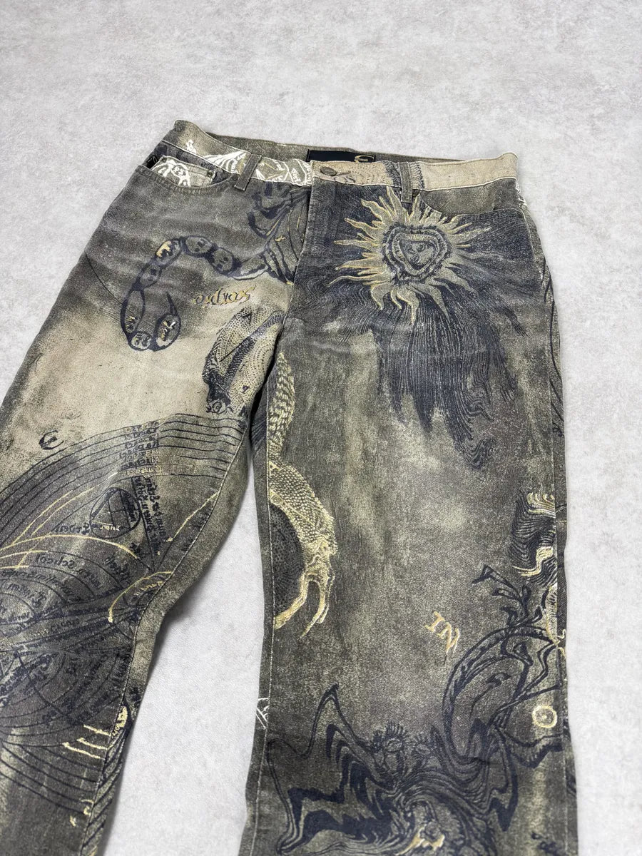 AW2003 Cavalli Olive Astro World Contemporary Pants fUqMJTm 7