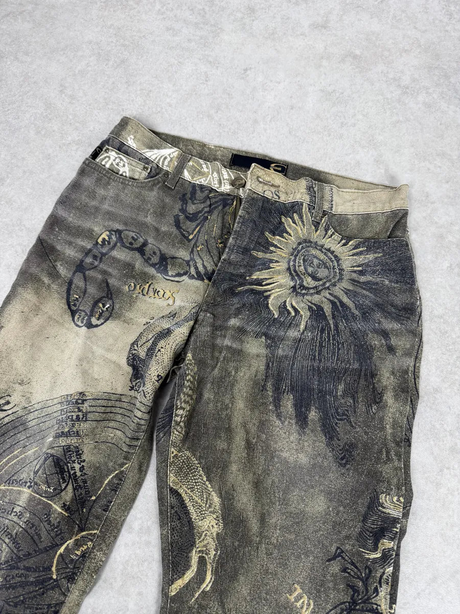 AW2003 Cavalli Olive Astro World Contemporary Pants fUqMJTm 9