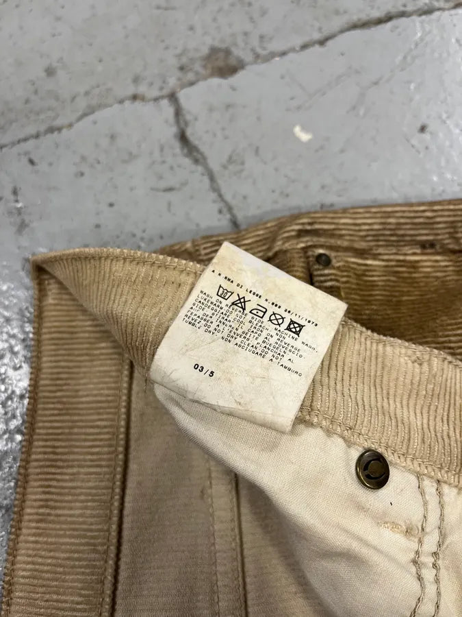 AW2003 Cavalli Overprint Velvet Brown Pants aDLqpTk 13