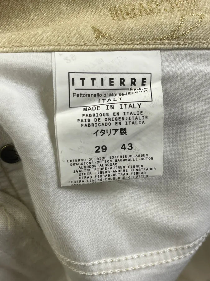 AW2003 Cavalli Propaganda Beige Logo Pants MBFpbwe 10