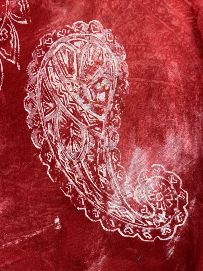AW2003 Cavalli Red Paisley Pattern Mesh Shirt hYyiGHi 9