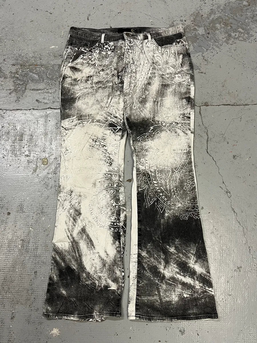 AW2003 Cavalli Spiritual Astro Black & White Pants zzTiXjD 4