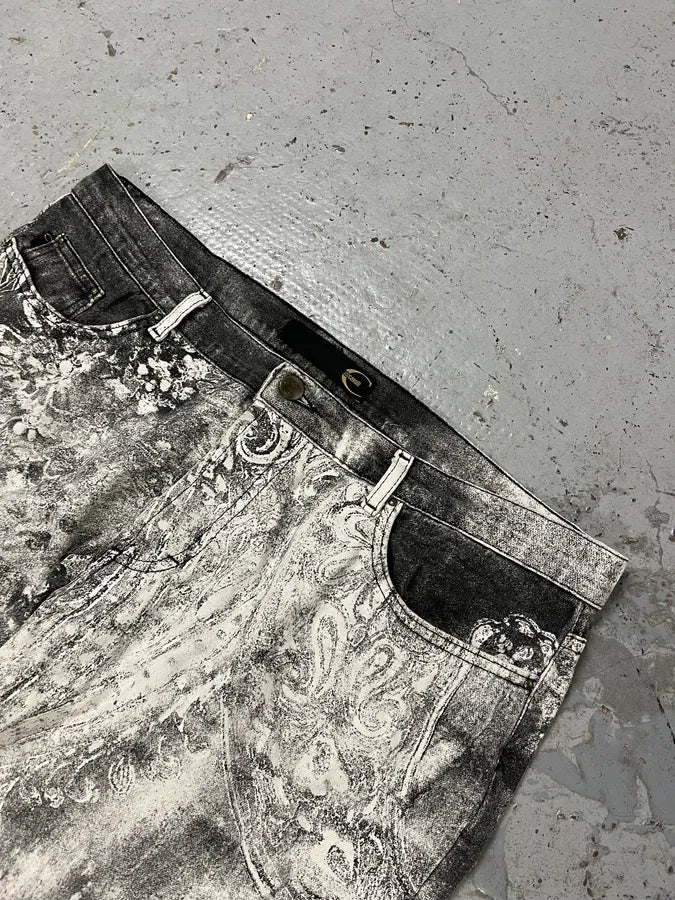 AW2003 Cavalli Spiritual Astro Black & White Pants zzTiXjD 5