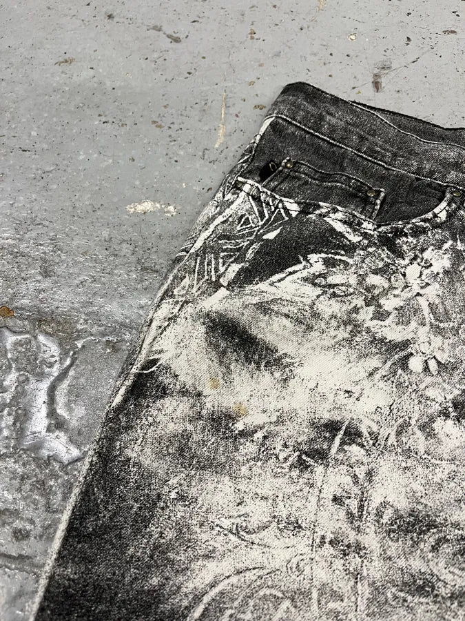 AW2003 Cavalli Spiritual Astro Black & White Pants zzTiXjD 8