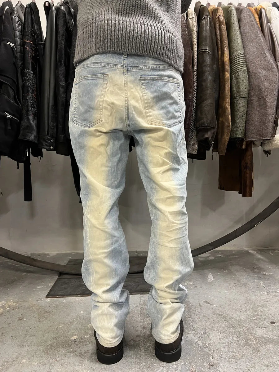 AW2003 Cavalli Sun Faded Blue Yellowish Pants FUFiFjG 3