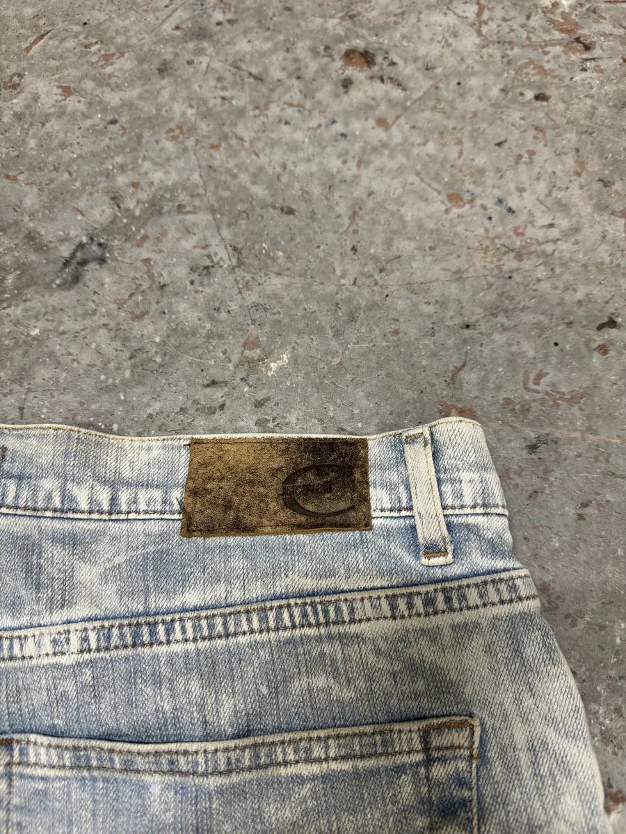 AW2003 Cavalli Sun Faded Blue Yellowish Pants FUFiFjG 8