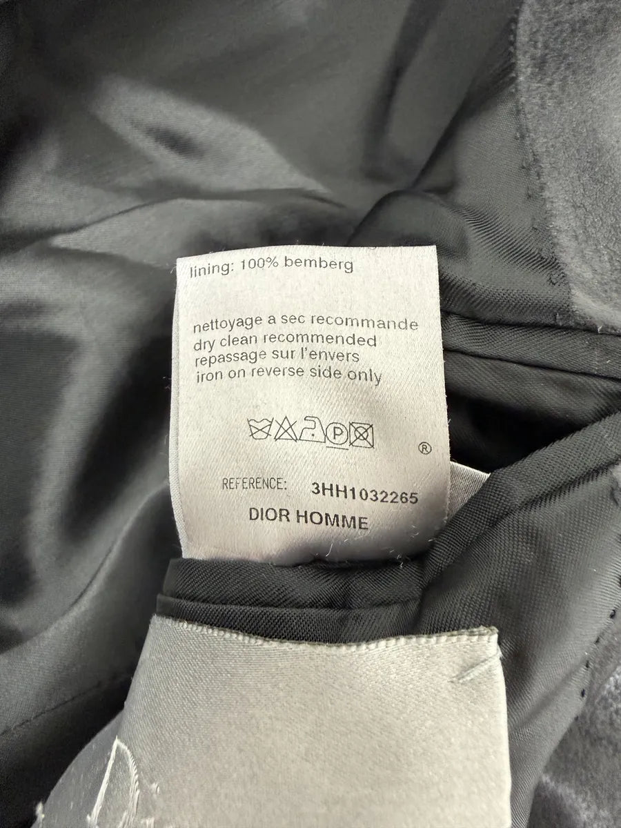 AW2003 Dior PVC Black Luster Obscure Trench Coat by Hedi Slimane zIsVtxH 12