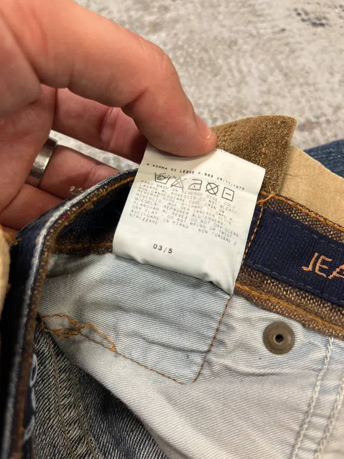 AW2003 Dolce & Gabbana 10 Tags Blue Denim Jeans rDExXdc 11