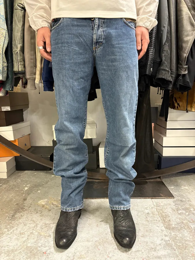 AW2003 Dolce & Gabbana 10 Tags Blue Denim Jeans rDExXdc 2