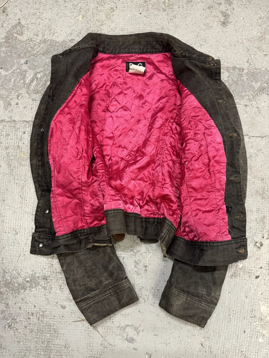 AW2003 Dolce & Gabbana 10 Tags Raw Denim Grey Jacket BrecEsc 2