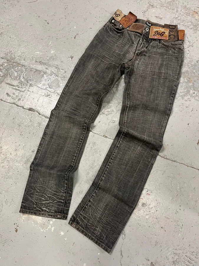 AW2003 Dolce & Gabbana 10 Tags Raw Denim Jeans qoTHnEJ 4