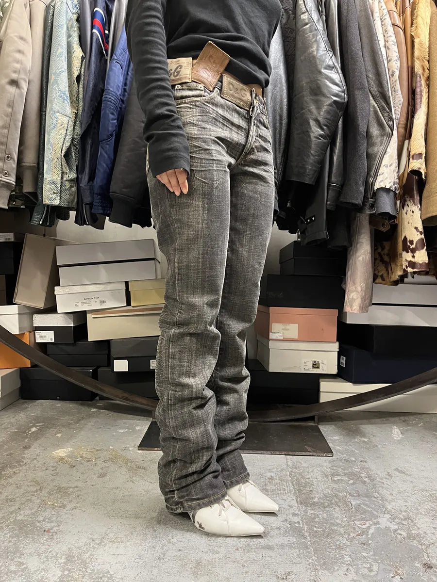 AW2003 Dolce & Gabbana 10 Tags Raw Denim Jeans GwZztAB 2