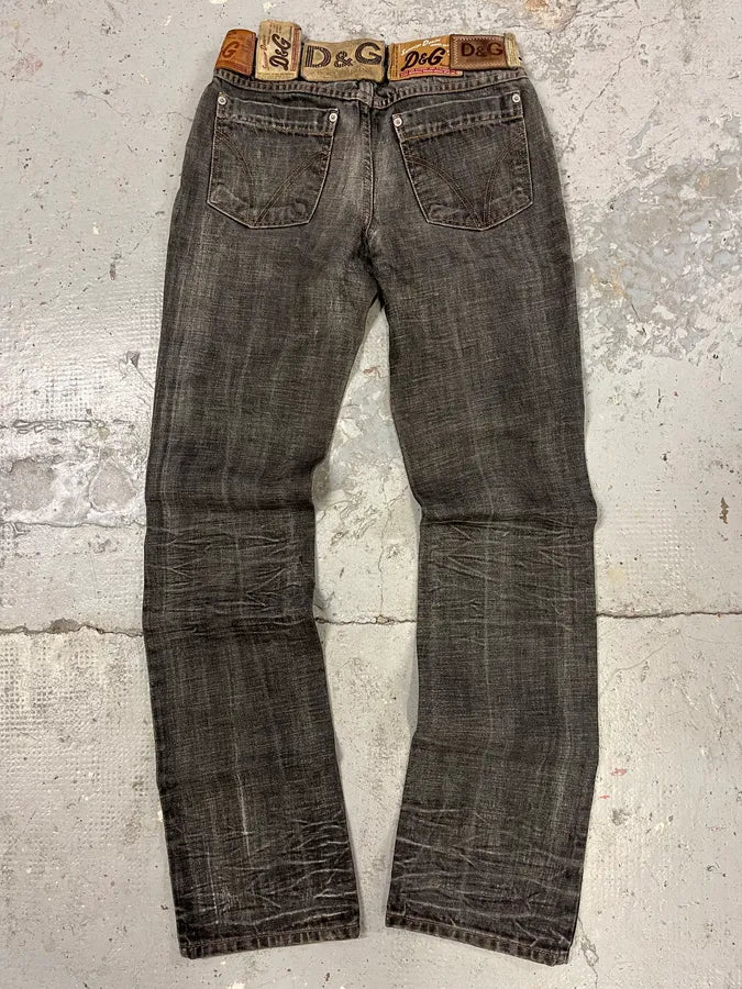 AW2003 Dolce & Gabbana 10 Tags Raw Denim Jeans qoTHnEJ 5