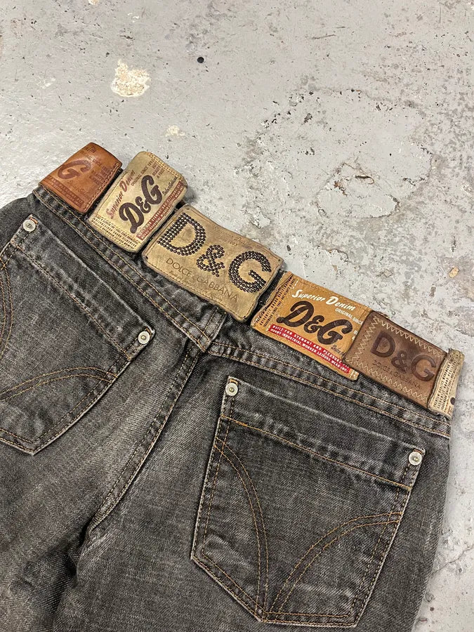 AW2003 Dolce & Gabbana 10 Tags Raw Denim Jeans qoTHnEJ 7