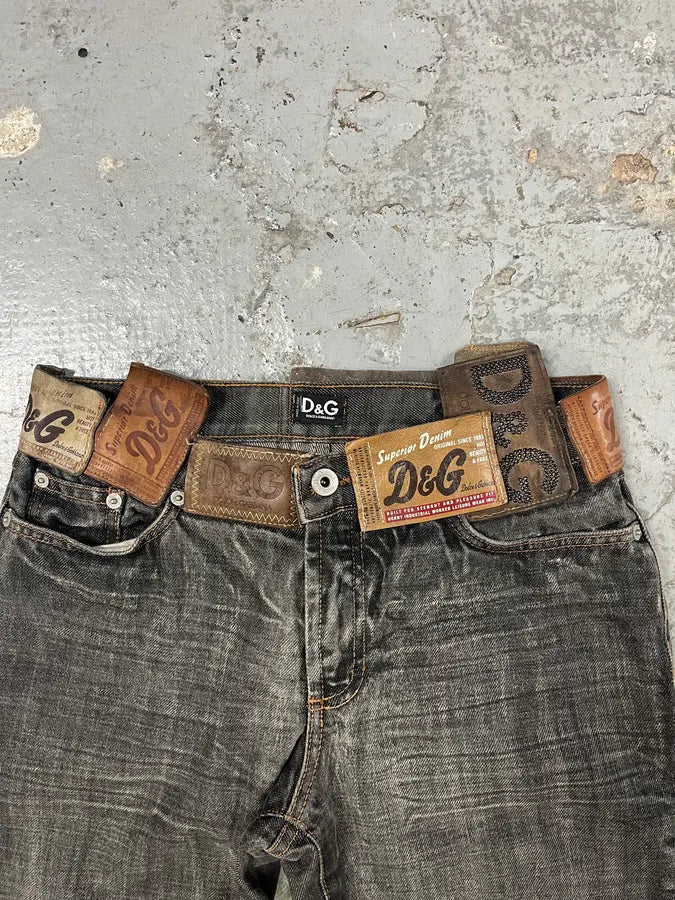 AW2003 Dolce & Gabbana 10 Tags Raw Denim Jeans qoTHnEJ 6