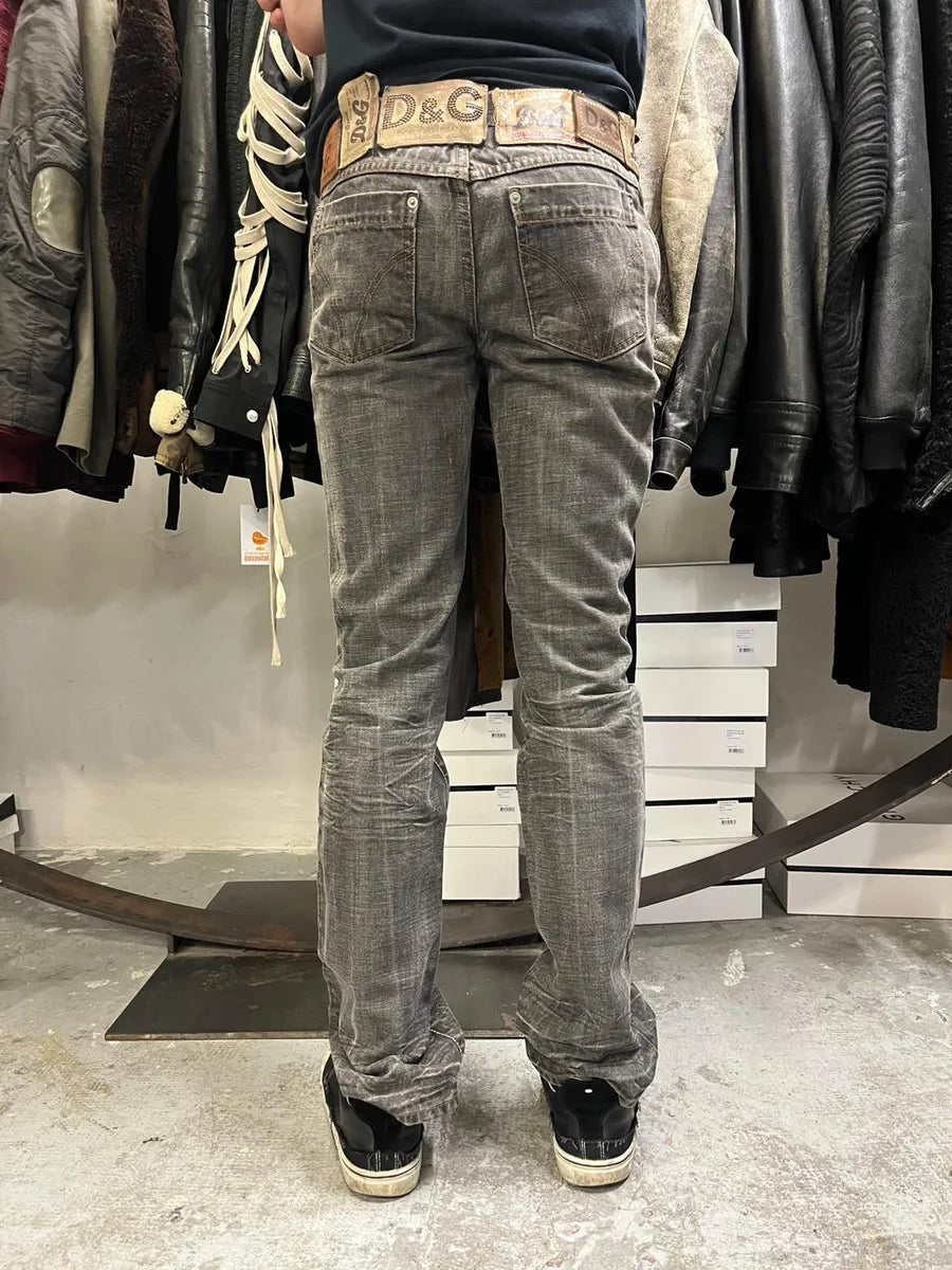 AW2003 Dolce & Gabbana 10 Tags Raw Denim Jeans qoTHnEJ 3