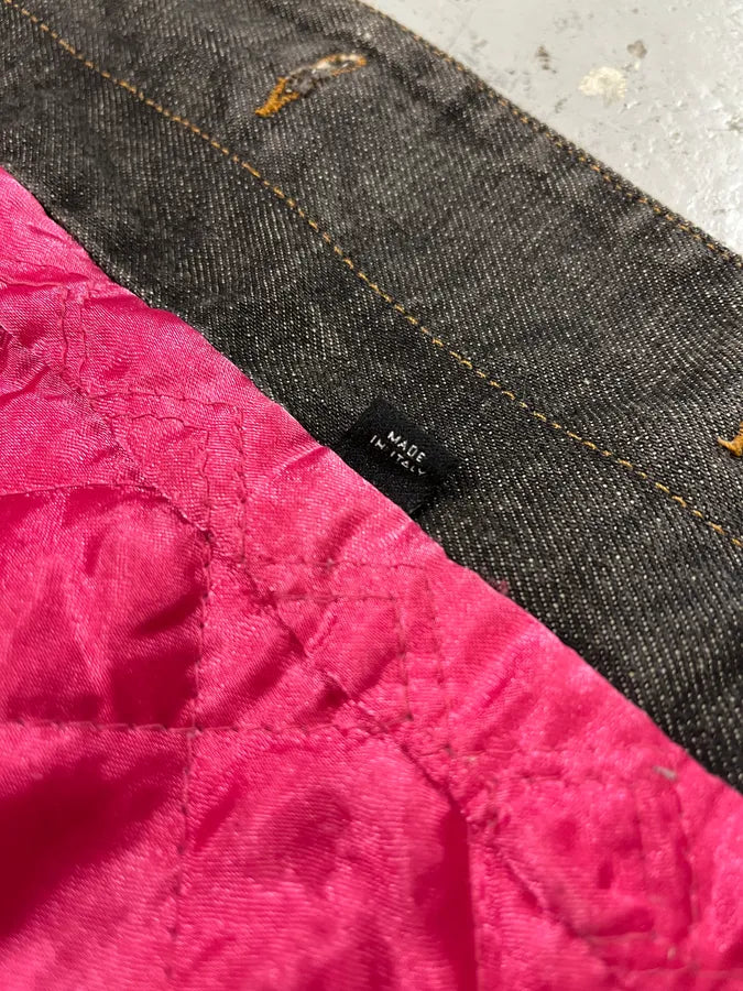 AW2003 Dolce & Gabbana 10 Tags Raw Grey Denim Jacket EKExtyd 10