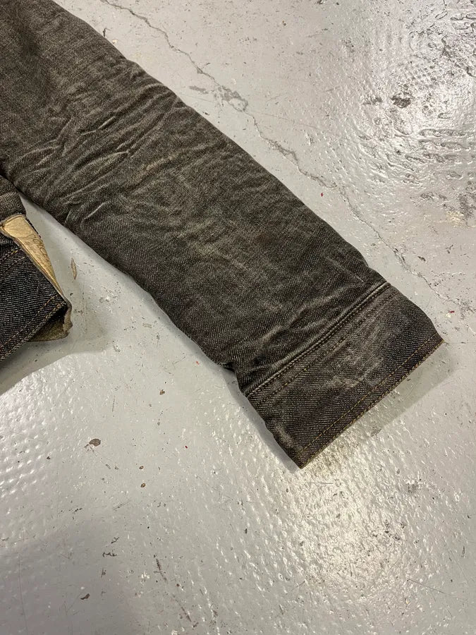 AW2003 Dolce & Gabbana 10 Tags Raw Grey Denim Jacket EKExtyd 6