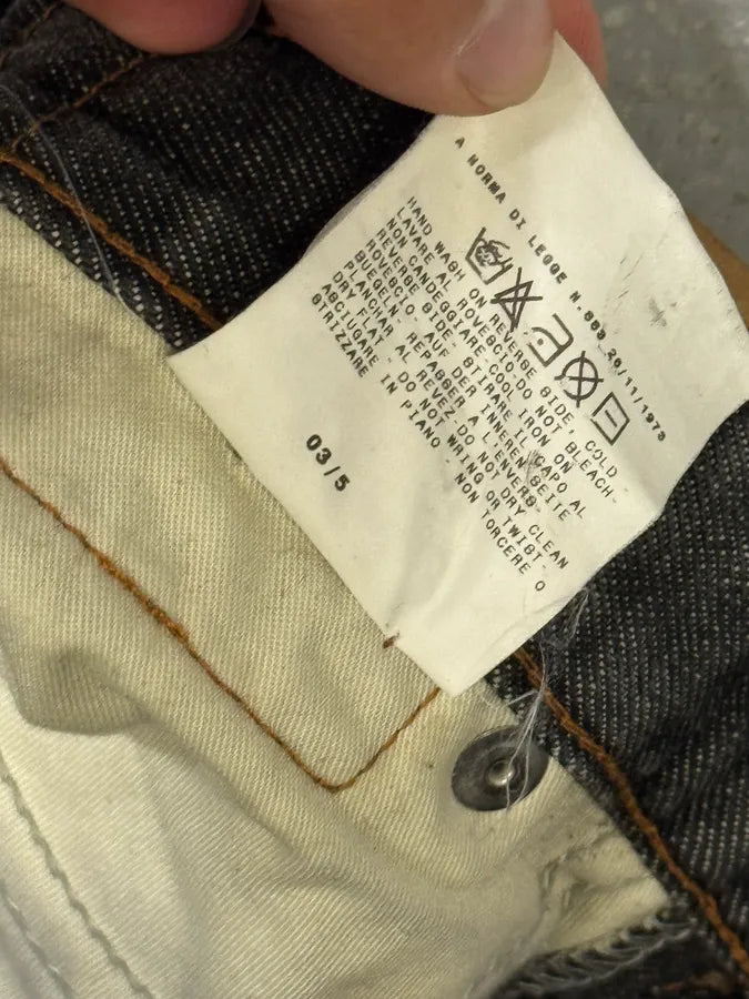 AW2003 Dolce & Gabbana 10 Tags Raw Grey Denim Jeans CojZzFB 9