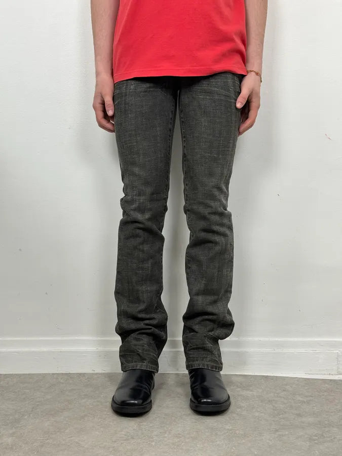 AW2003 Dolce & Gabbana 10 Tags Raw Grey Denim Jeans akFSnPe 1
