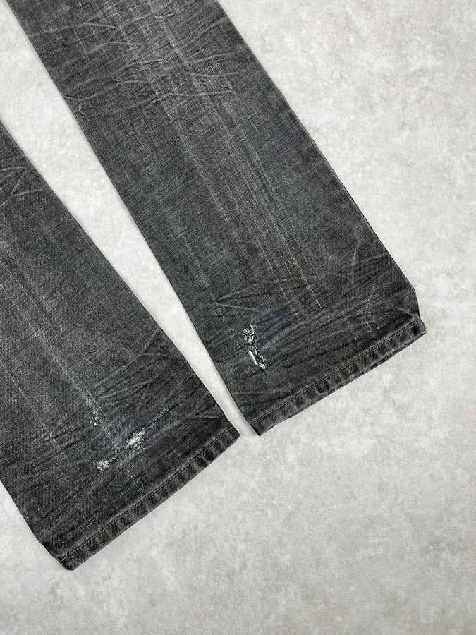 AW2003 Dolce & Gabbana 10 Tags Raw Grey Denim Jeans akFSnPe 9