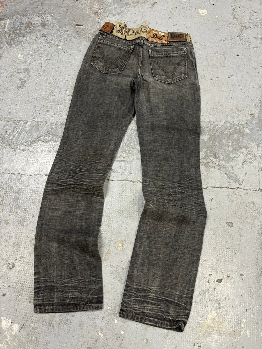 AW2003 Dolce & Gabbana 10 Tags Raw Grey Denim Jeans xDbCRPU 6