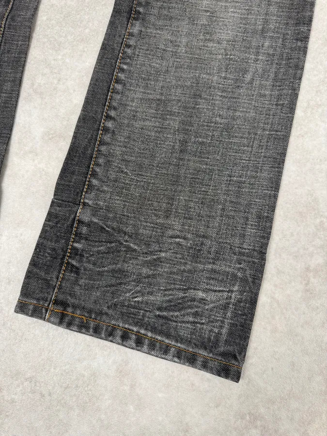 AW2003 Dolce & Gabbana 10 Tags Raw Grey Denim Jeans xUshJhk 6